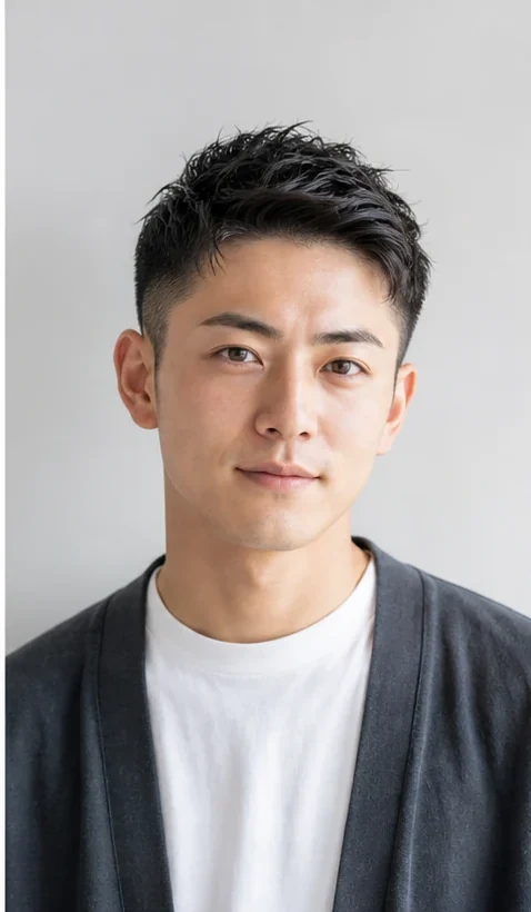 清潔感のあるショートフェード